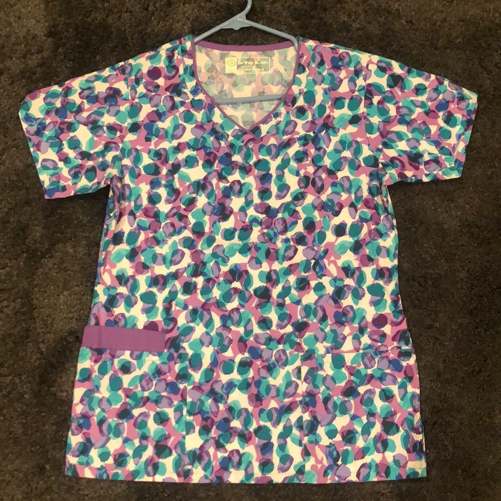 Scrub top, size small. Worn once.
